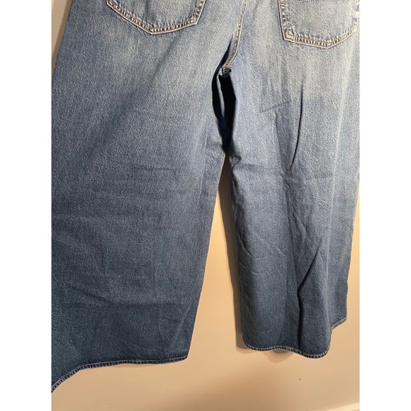 American Eagle A-Line Fit Wide Leg Baggy Jeans Size 12 Casual Effortless 2025 - Picture 8 of 14
